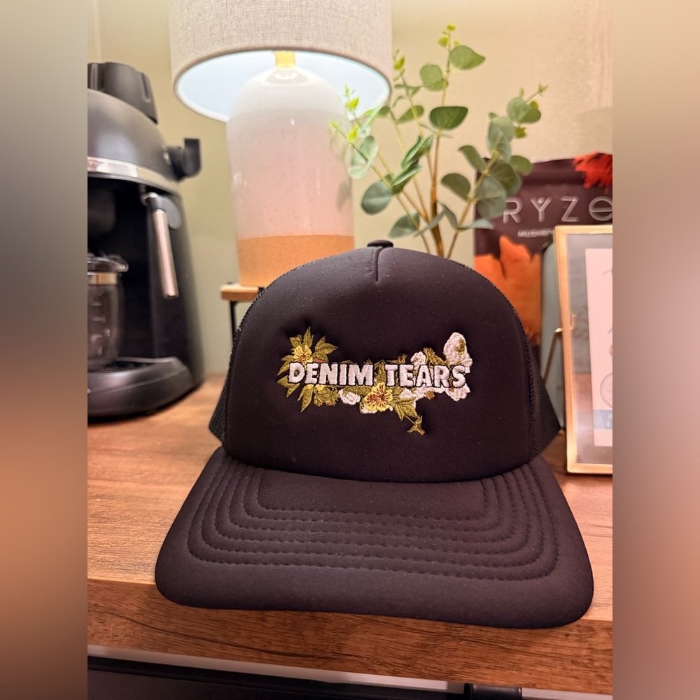 Genuine Denim Tears Black Trucker Hat